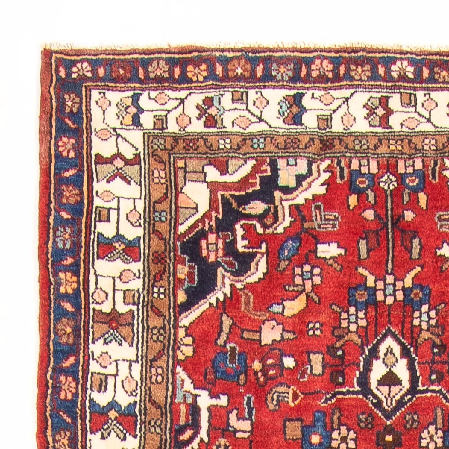 Tapis de couloir Tapis persan - Nomadic - 356 x 113 cm - rouge