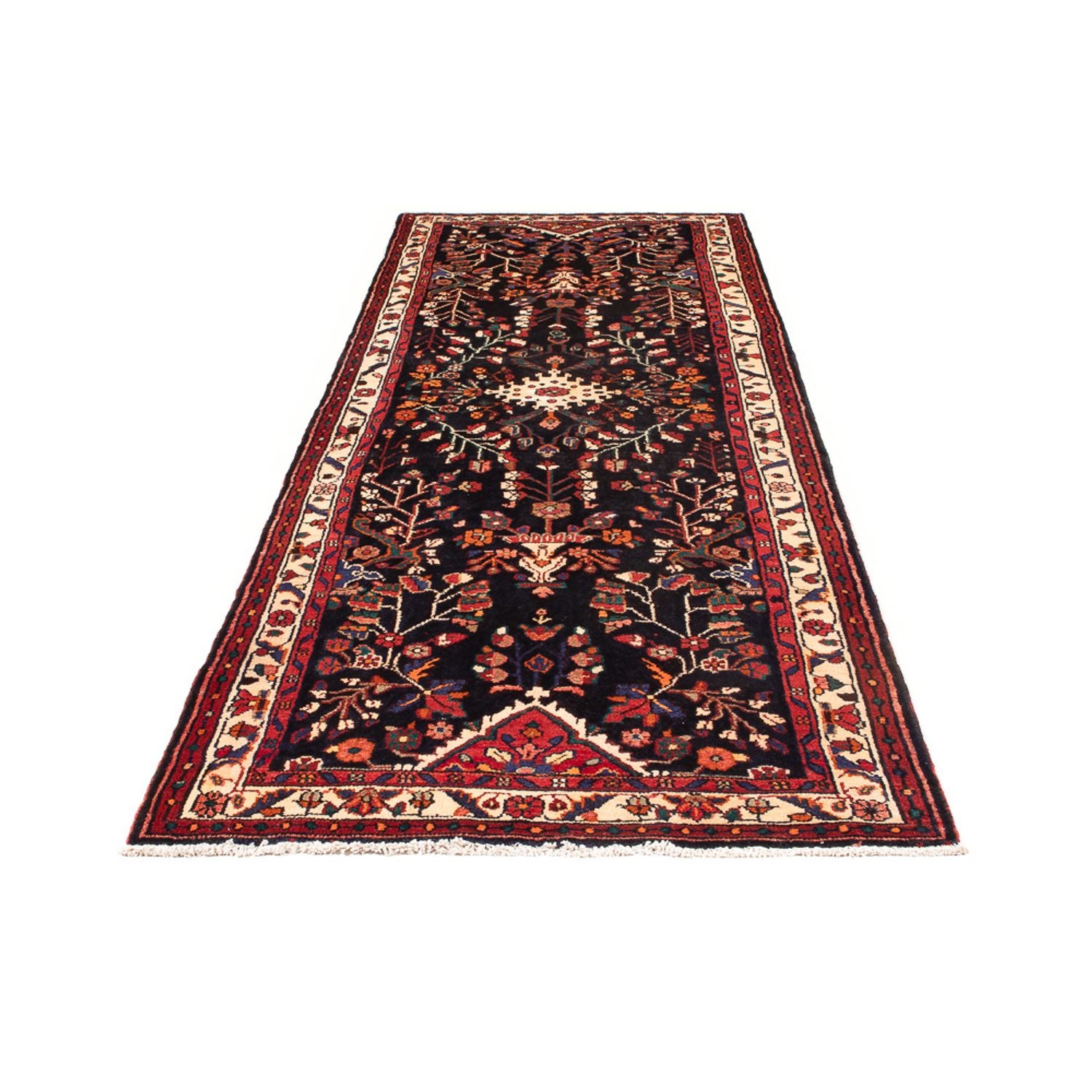 Tapis de couloir Tapis persan - Nomadic - 317 x 111 cm - bleu foncé