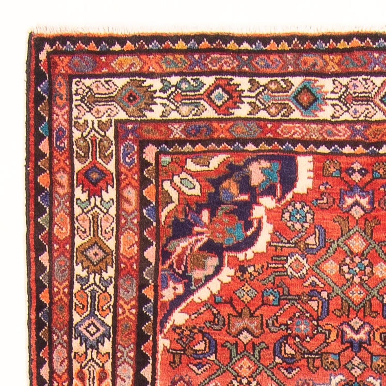 Tapis de couloir Tapis persan - Nomadic - 332 x 118 cm - rouge