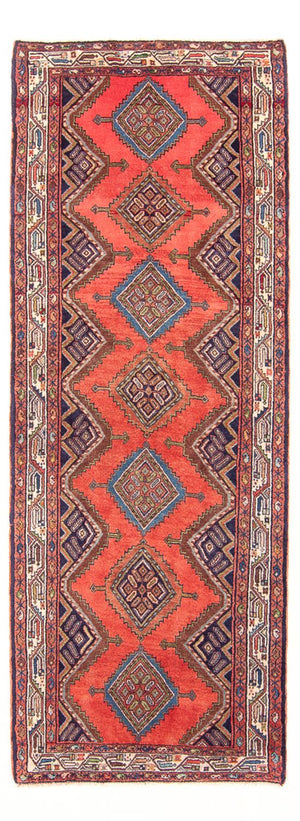Tapis de couloir Tapis persan - Nomadic - 275 x 103 cm - rouge