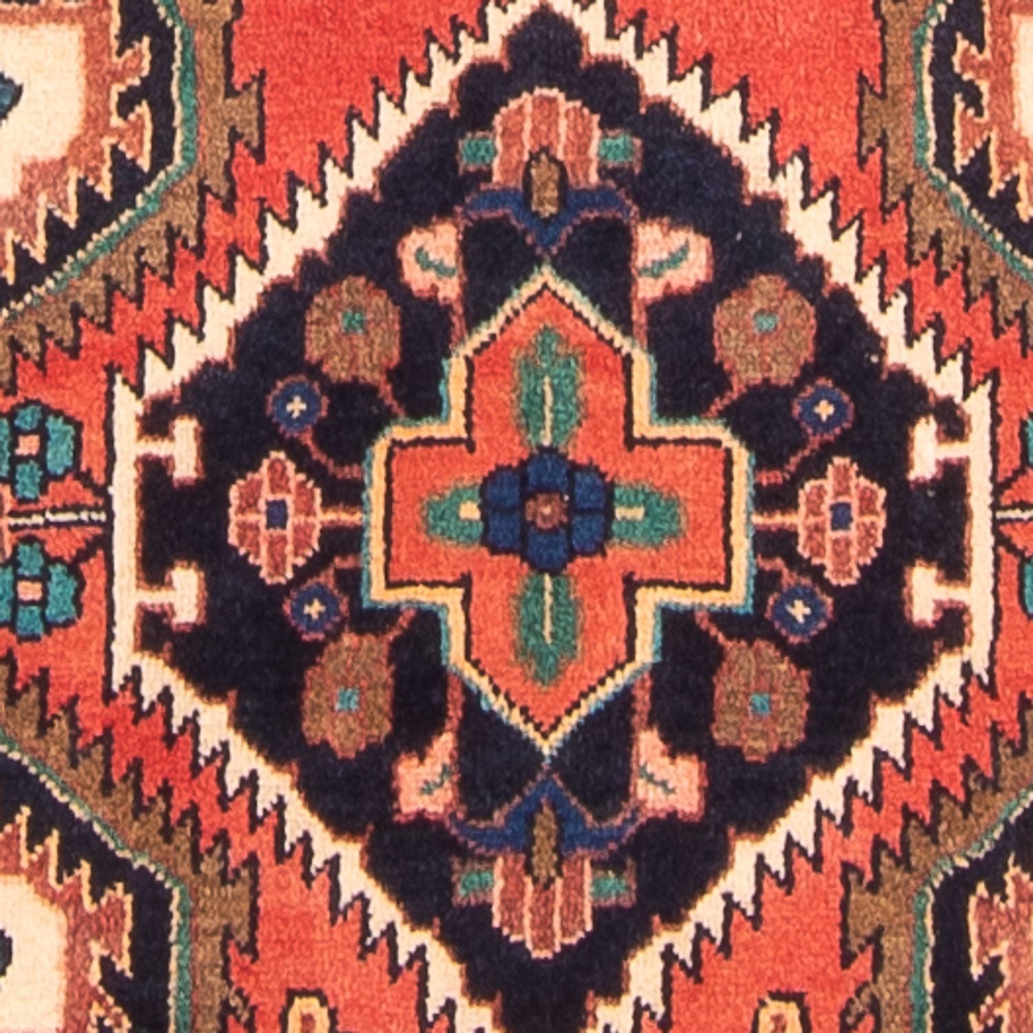 Tapis de couloir Tapis persan - Nomadic - 336 x 111 cm - rouge