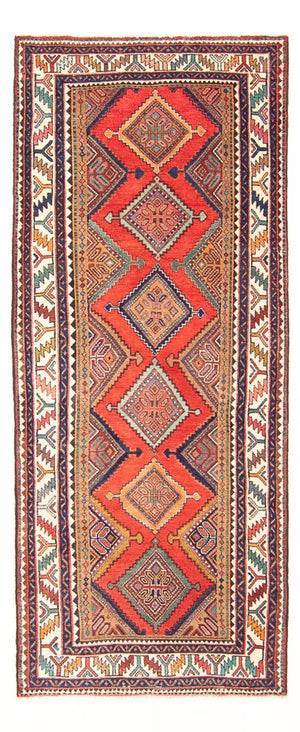 Tapis de couloir Tapis persan - Nomadic - 277 x 108 cm - rouge