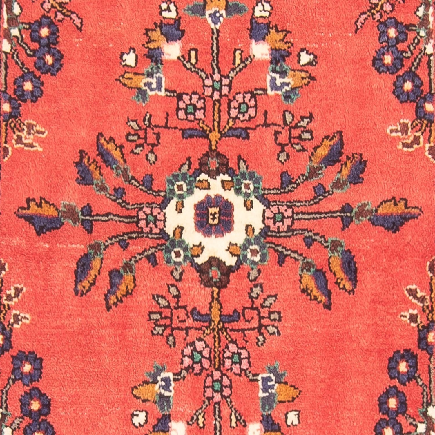Tapis de couloir Tapis persan - Nomadic - 291 x 106 cm - rouge
