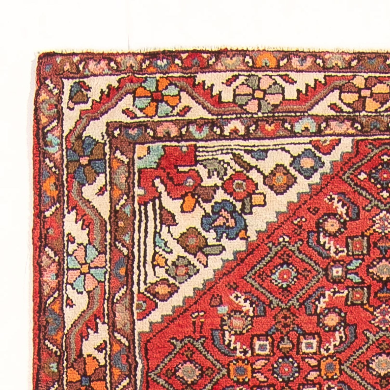 Tapis de couloir Tapis persan - Nomadic - 311 x 111 cm - rouge