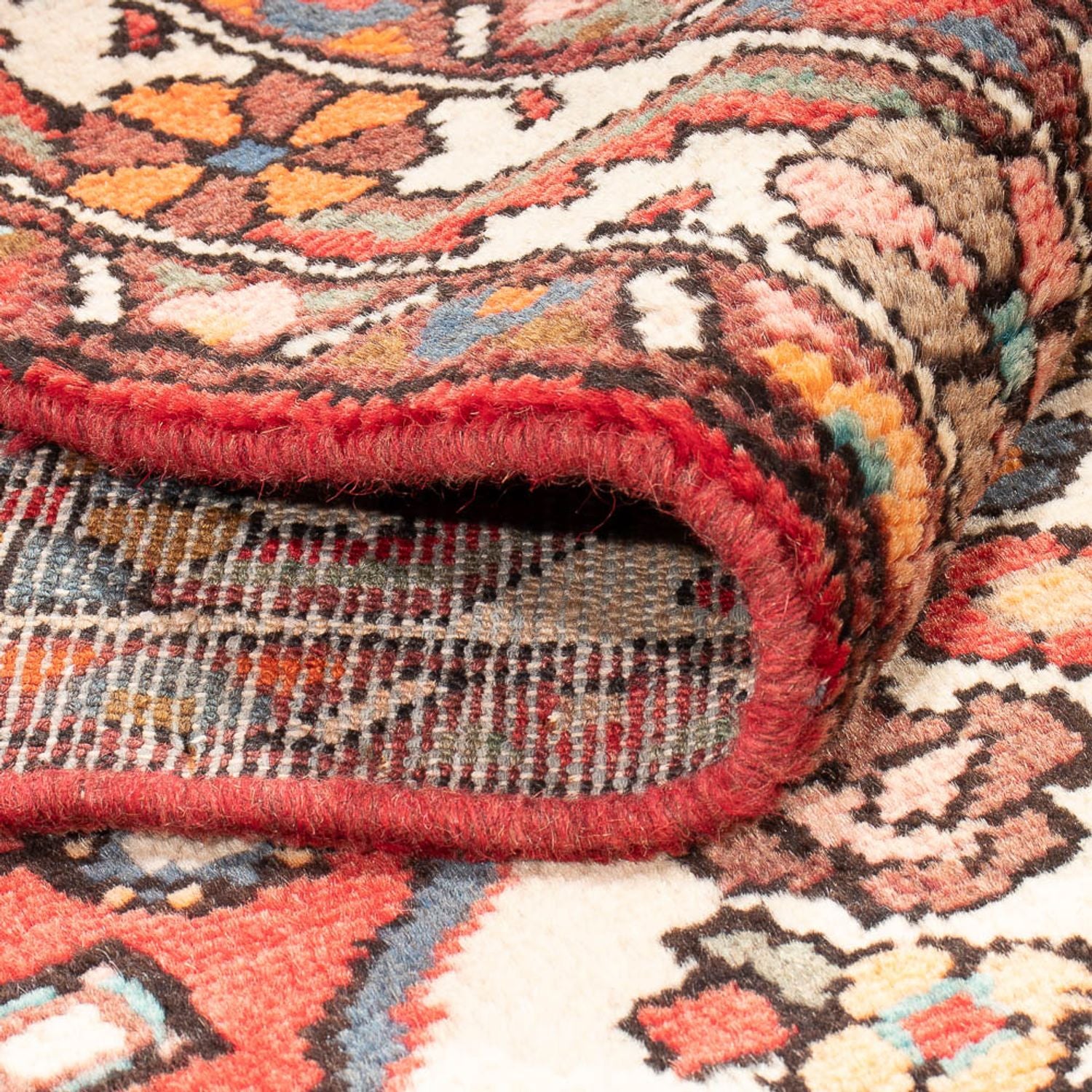 Tapis de couloir Tapis persan - Nomadic - 311 x 111 cm - rouge