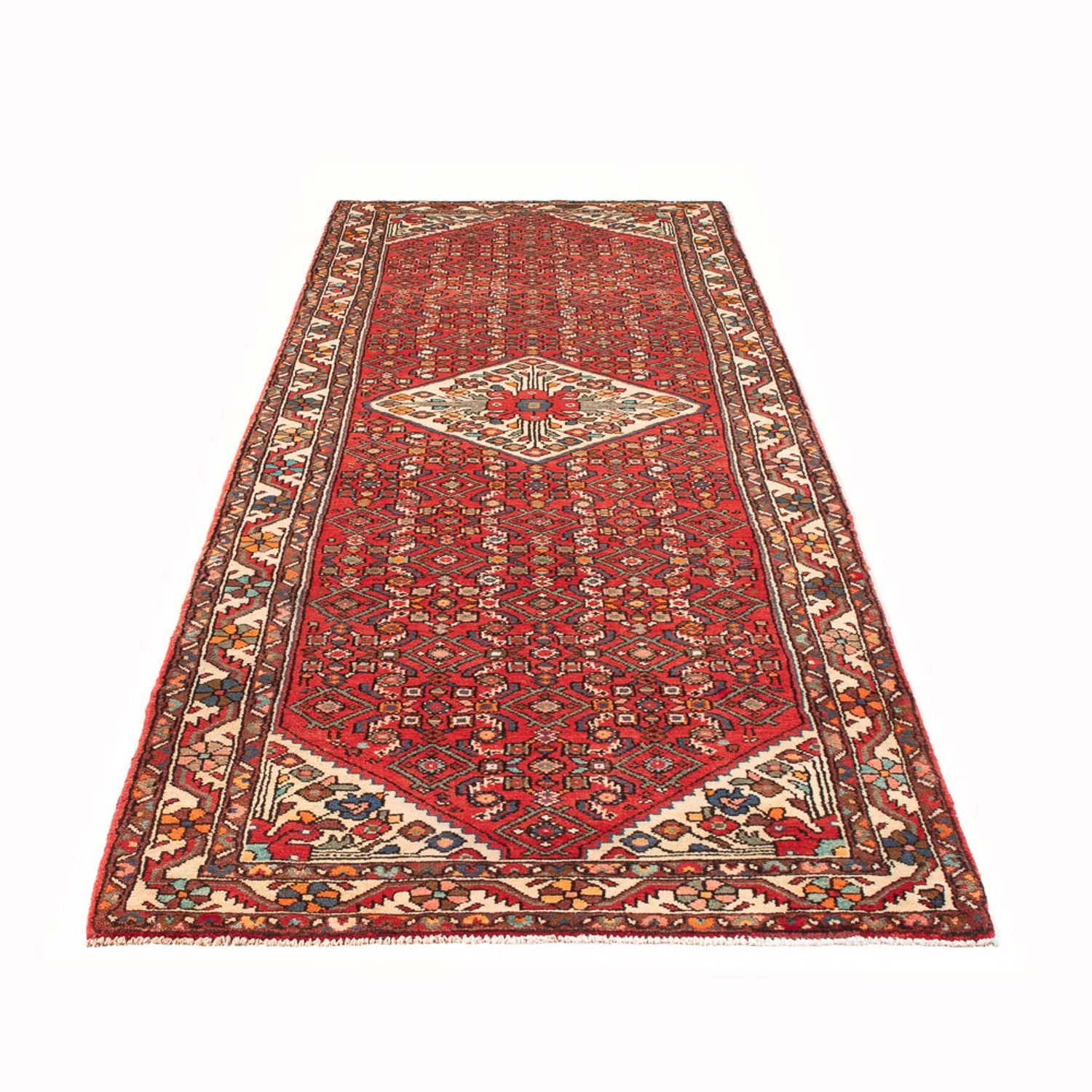 Tapis de couloir Tapis persan - Nomadic - 311 x 111 cm - rouge