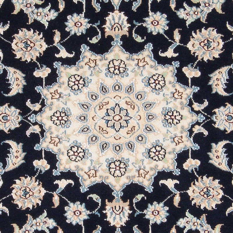 Tapis persan - Nain - Premium - 140 x 70 cm - bleu foncé