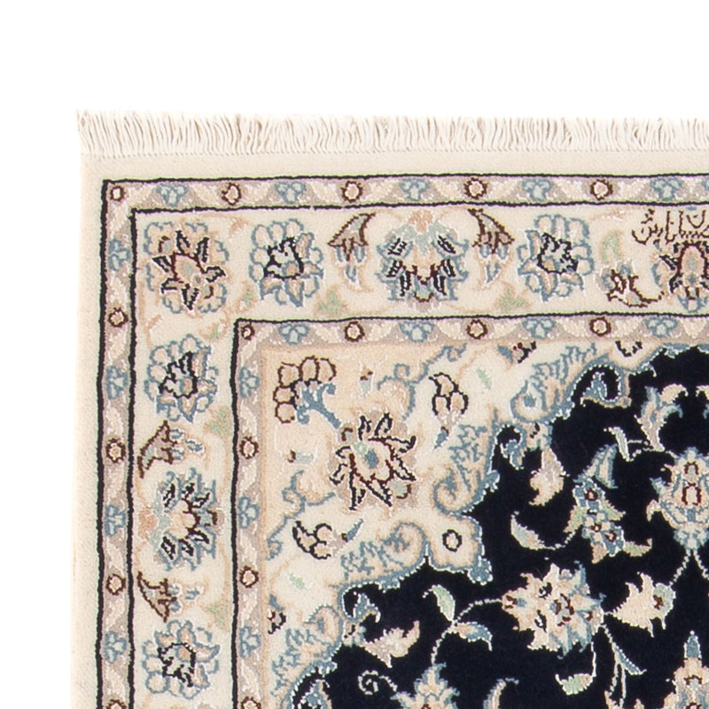 Tapis persan - Nain - Premium - 140 x 70 cm - bleu foncé
