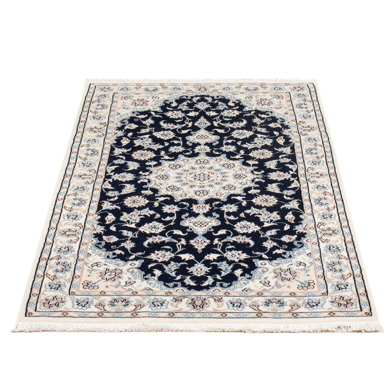 Tapis persan - Nain - Premium - 140 x 70 cm - bleu foncé