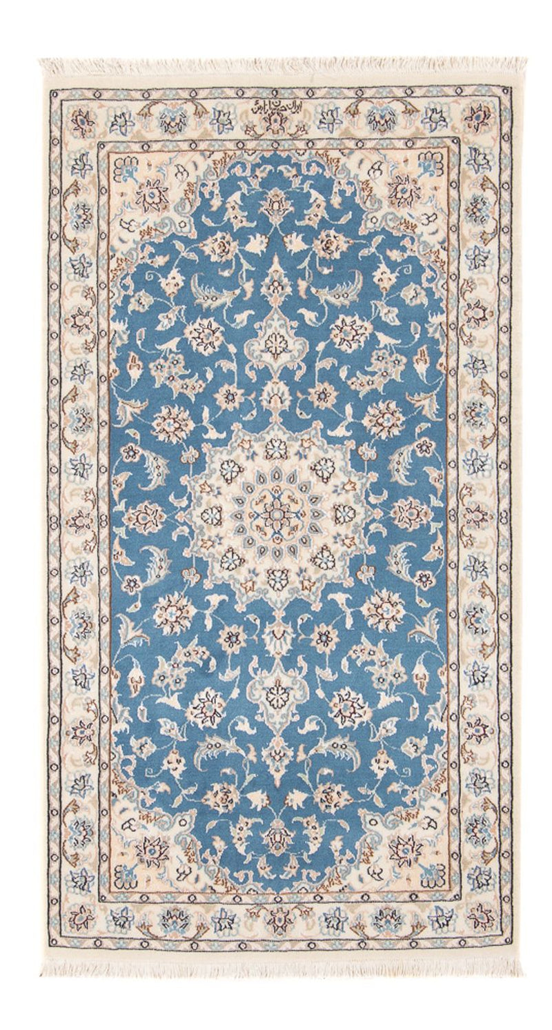 Tapis persan - Nain - Premium - 138 x 76 cm - bleu clair