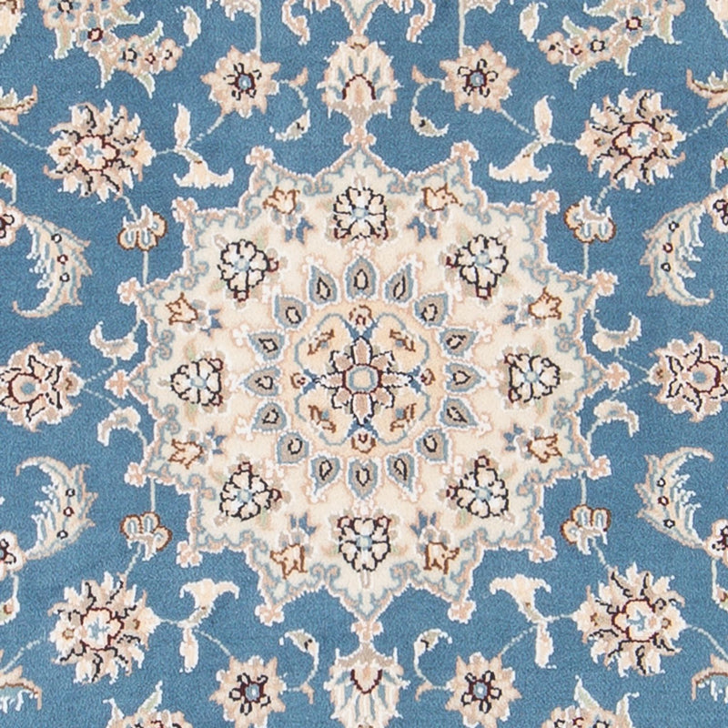 Tapis persan - Nain - Premium - 138 x 76 cm - bleu clair
