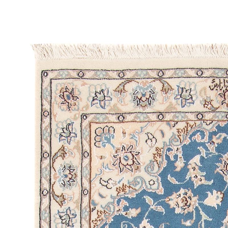 Tapis persan - Nain - Premium - 138 x 76 cm - bleu clair