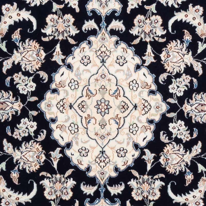 Tapis persan - Nain - Premium - 148 x 107 cm - bleu foncé