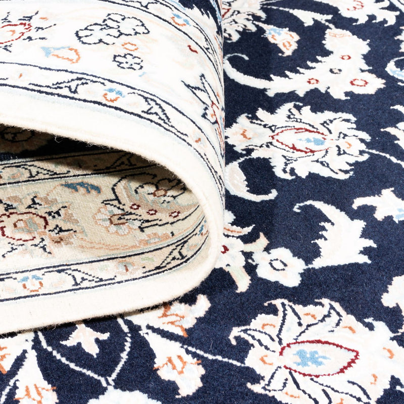 Tapis persan - Nain - Premium - 148 x 107 cm - bleu foncé