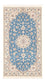 Tapis persan - Nain - Premium - 138 x 76 cm - bleu clair