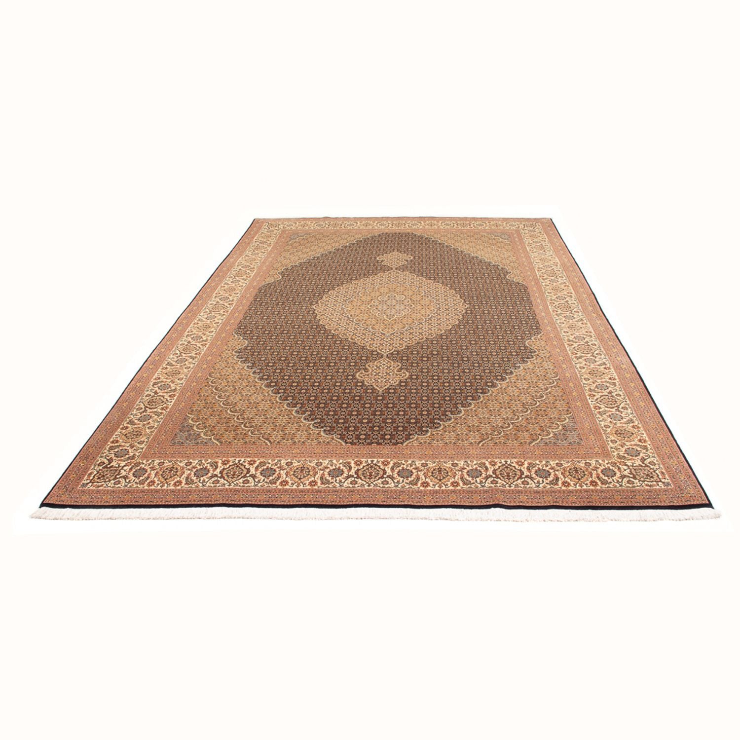 Tapis persan - Tabriz - Royal - 297 x 200 cm - bleu foncé