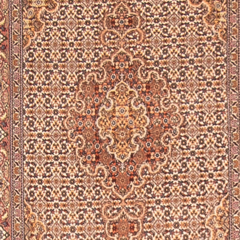Tapis de couloir Tapis persan - Tabriz - Royal - 400 x 80 cm - beige
