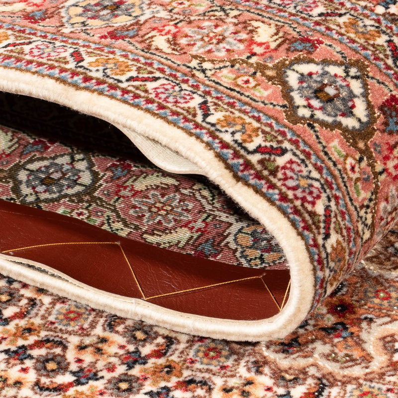 Tapis de couloir Tapis persan - Tabriz - Royal - 400 x 80 cm - beige