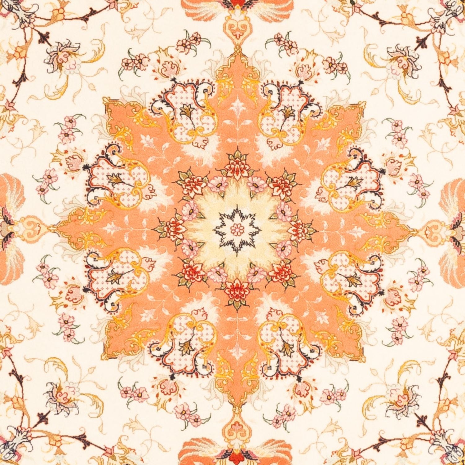Tapis persan - Tabriz - Royal carré  - 205 x 203 cm - crème