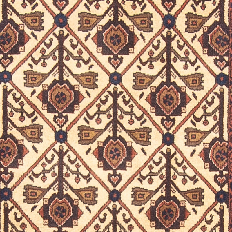 Tapis de couloir Tapis persan - Nomadic - 414 x 90 cm - beige