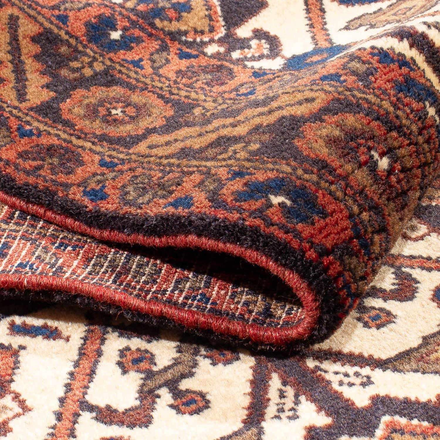 Tapis de couloir Tapis persan - Nomadic - 414 x 90 cm - beige