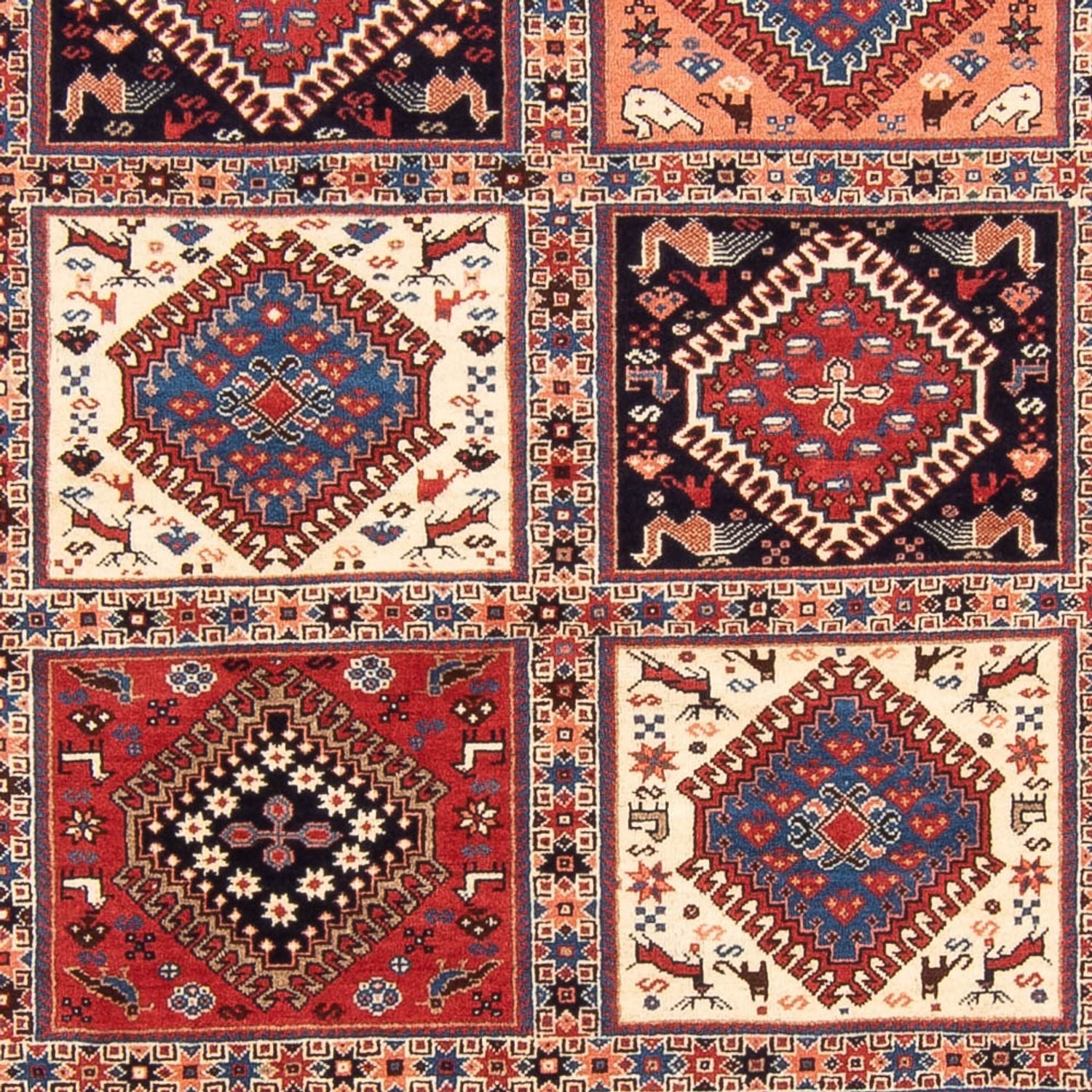Tapis persan - Nomadic - 247 x 203 cm - multicolore