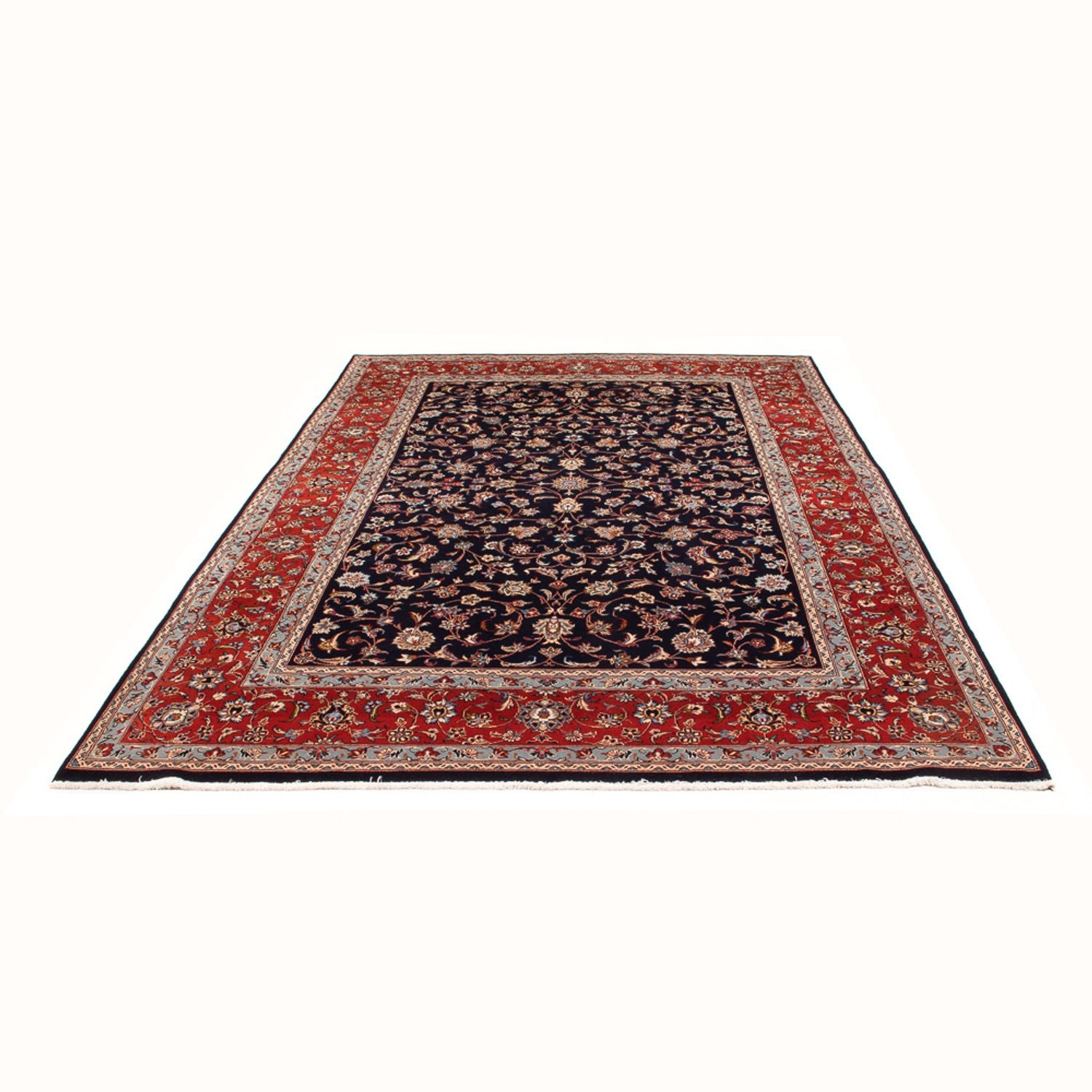 Tapis persan - Classique - 292 x 200 cm - bleu foncé