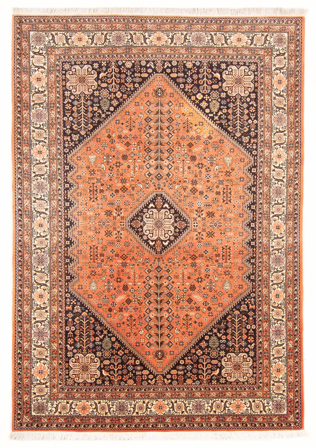 Tapis persan - Nomadic - 297 x 200 cm - saumon