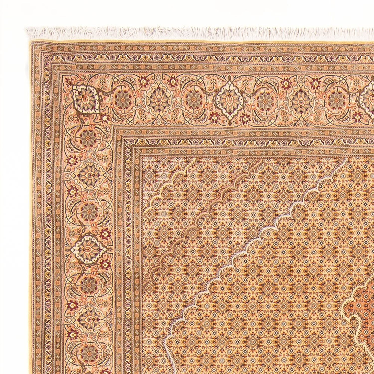 Tapis persan - Tabriz - Royal - 300 x 200 cm - beige clair