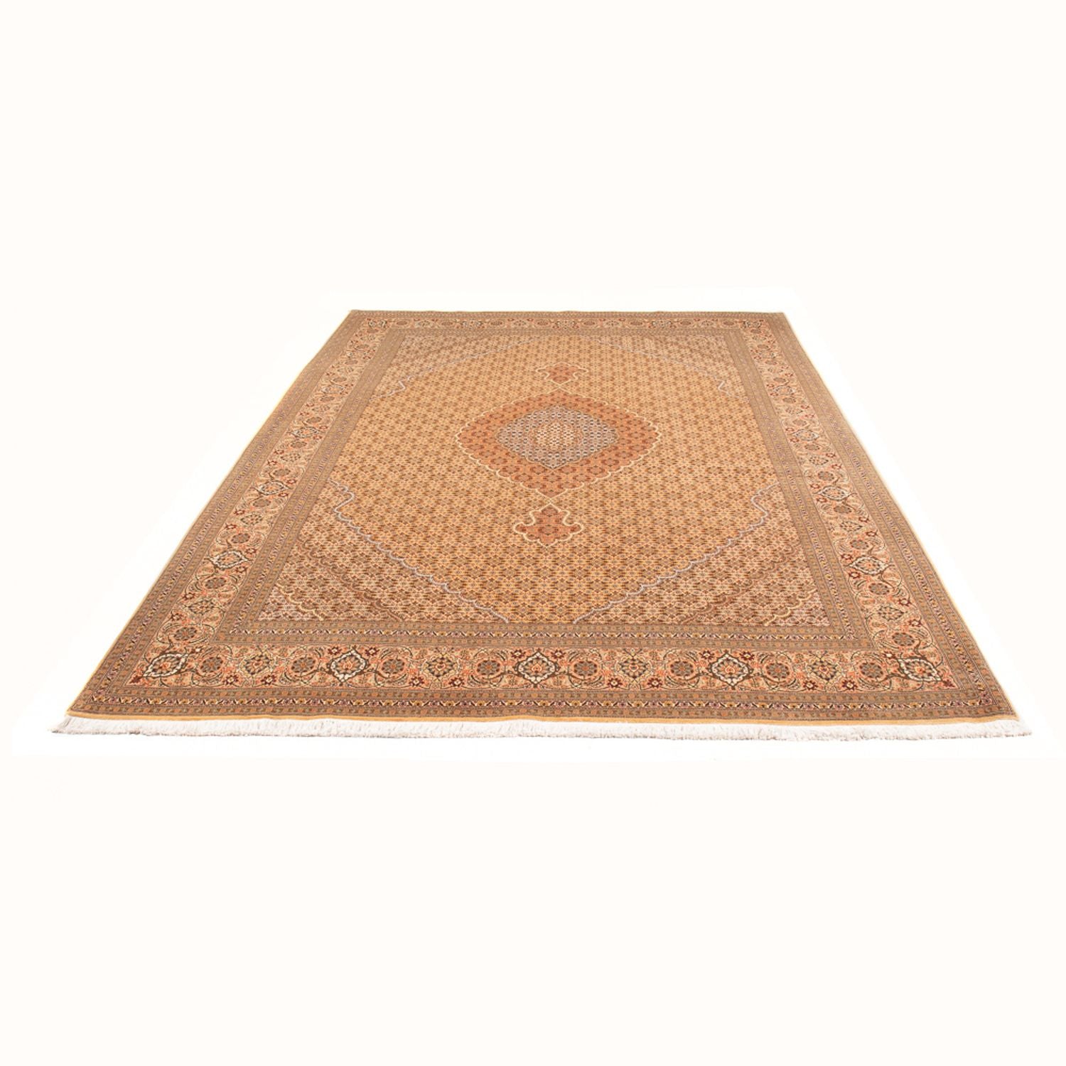 Tapis persan - Tabriz - Royal - 300 x 200 cm - beige clair