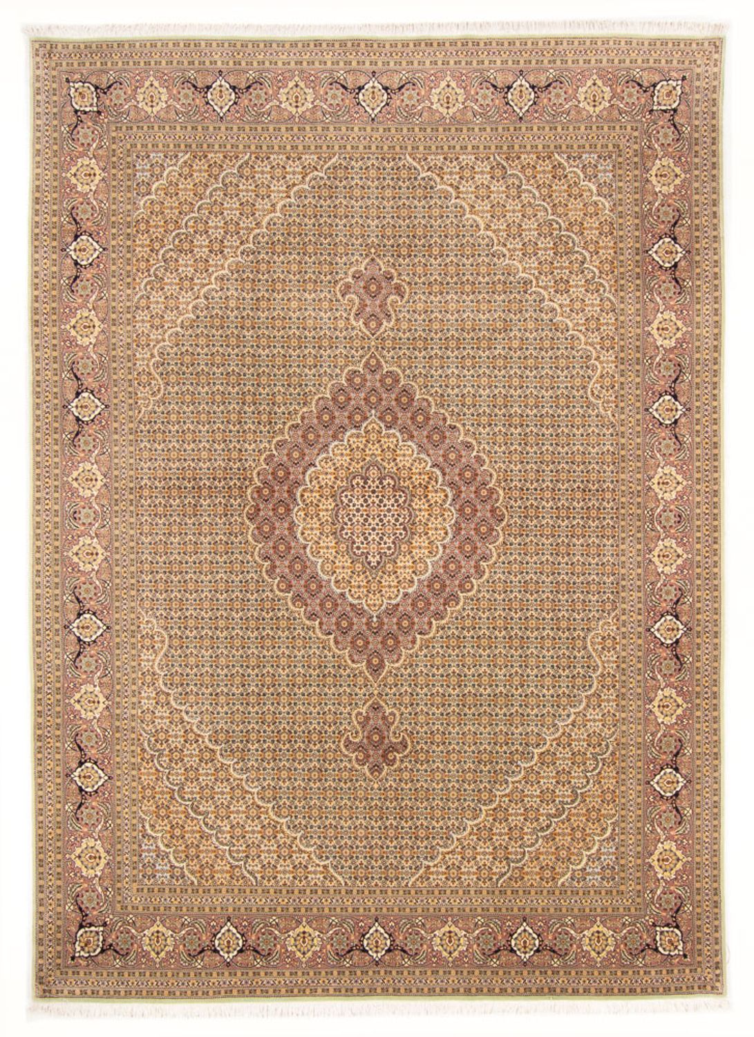 Tapis persan - Tabriz - Royal - 300 x 200 cm - sable