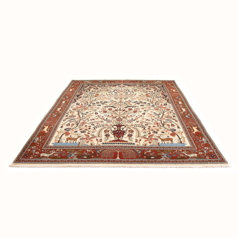 Tapis persan - Ghom - 280 x 211 cm - crème