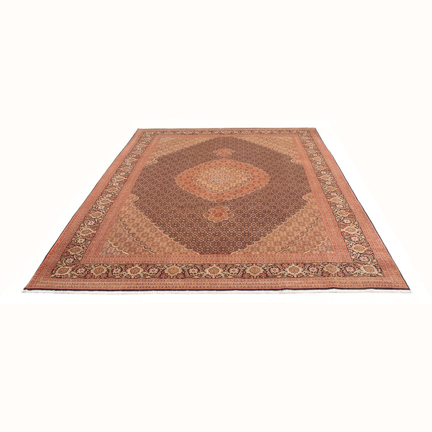 Tapis persan - Tabriz - Royal - 300 x 204 cm - orange