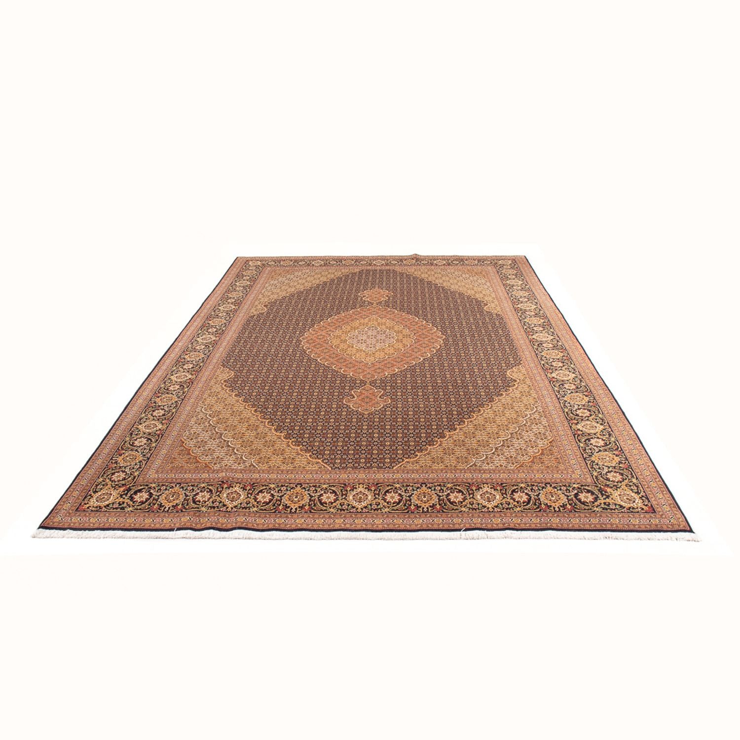 Tapis persan - Tabriz - Royal - 293 x 198 cm - orange