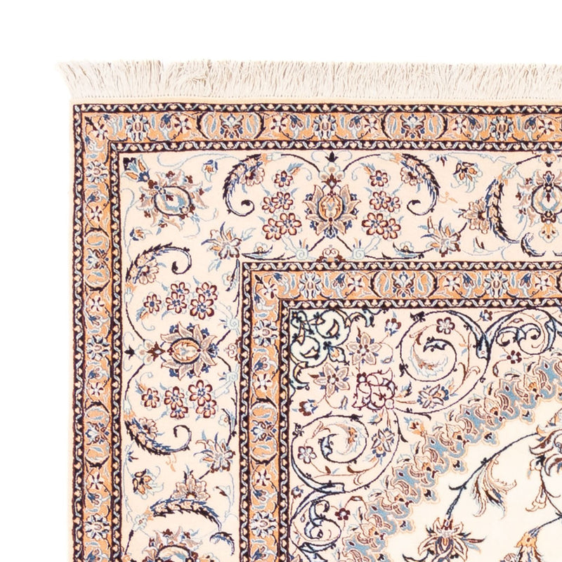Tapis persan - Nain - Premium - 240 x 203 cm - crème