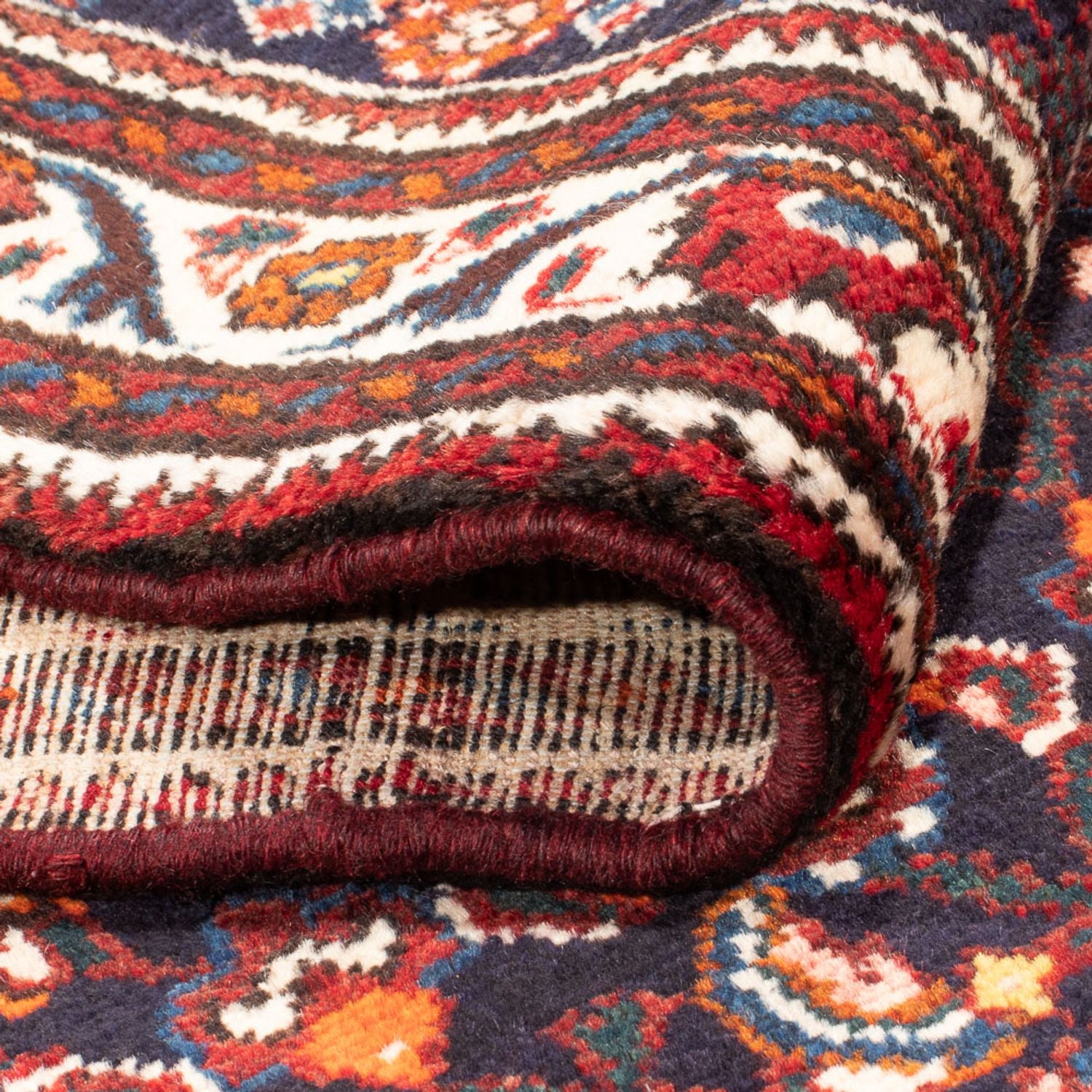 Tapis de couloir Tapis persan - Nomadic - 295 x 107 cm - bleu foncé