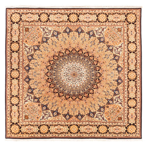 Tapis persan - Tabriz - Royal carré  - 200 x 200 cm - beige clair