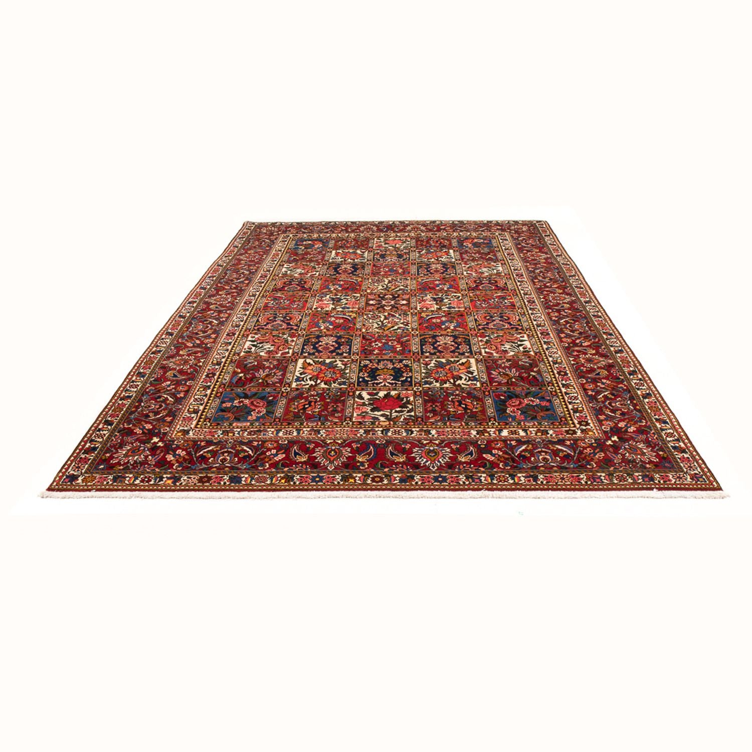 Tapis persan - Nomadic - 312 x 210 cm - rouge foncé