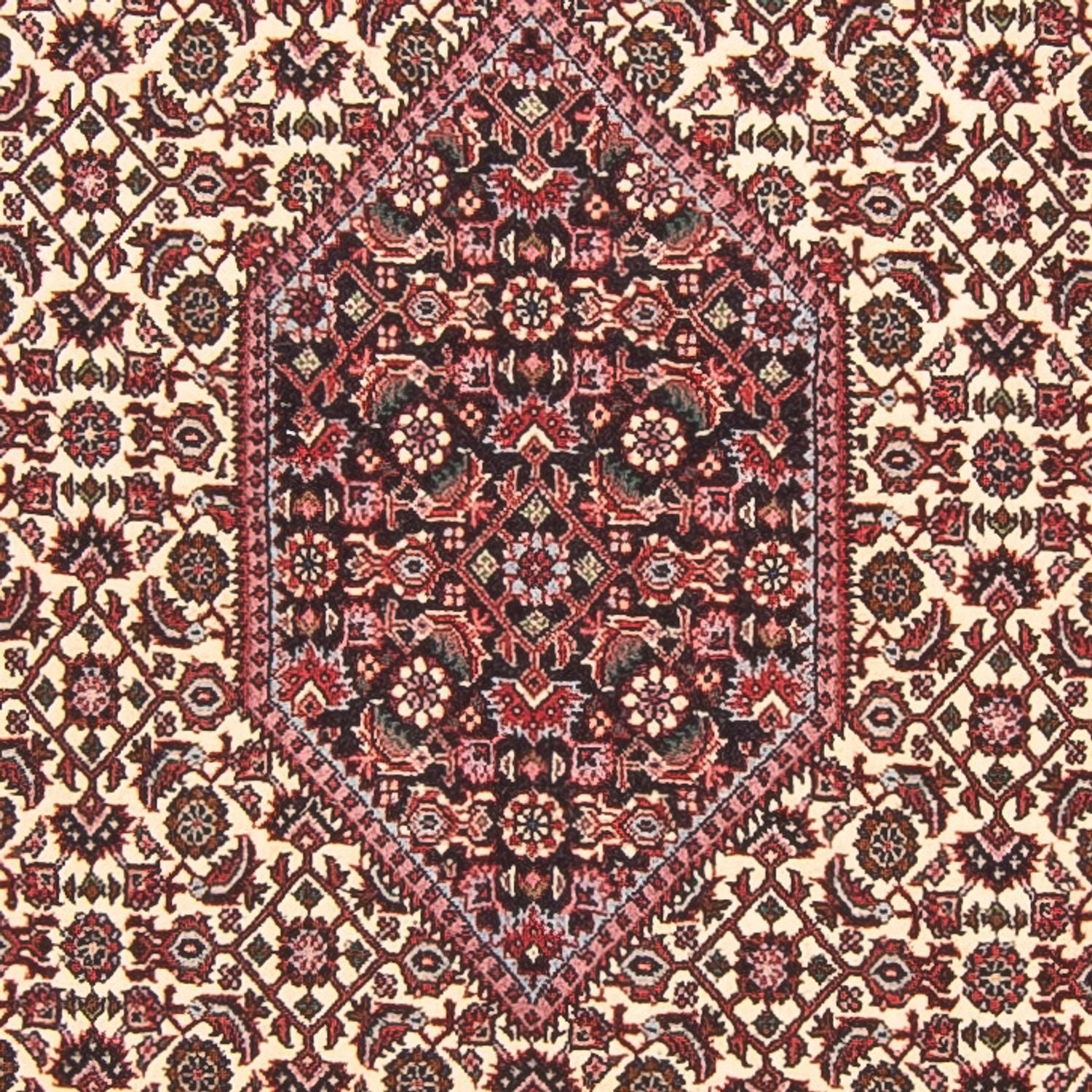 Tapis de couloir Tapis persan - Bidjar - 305 x 90 cm - beige