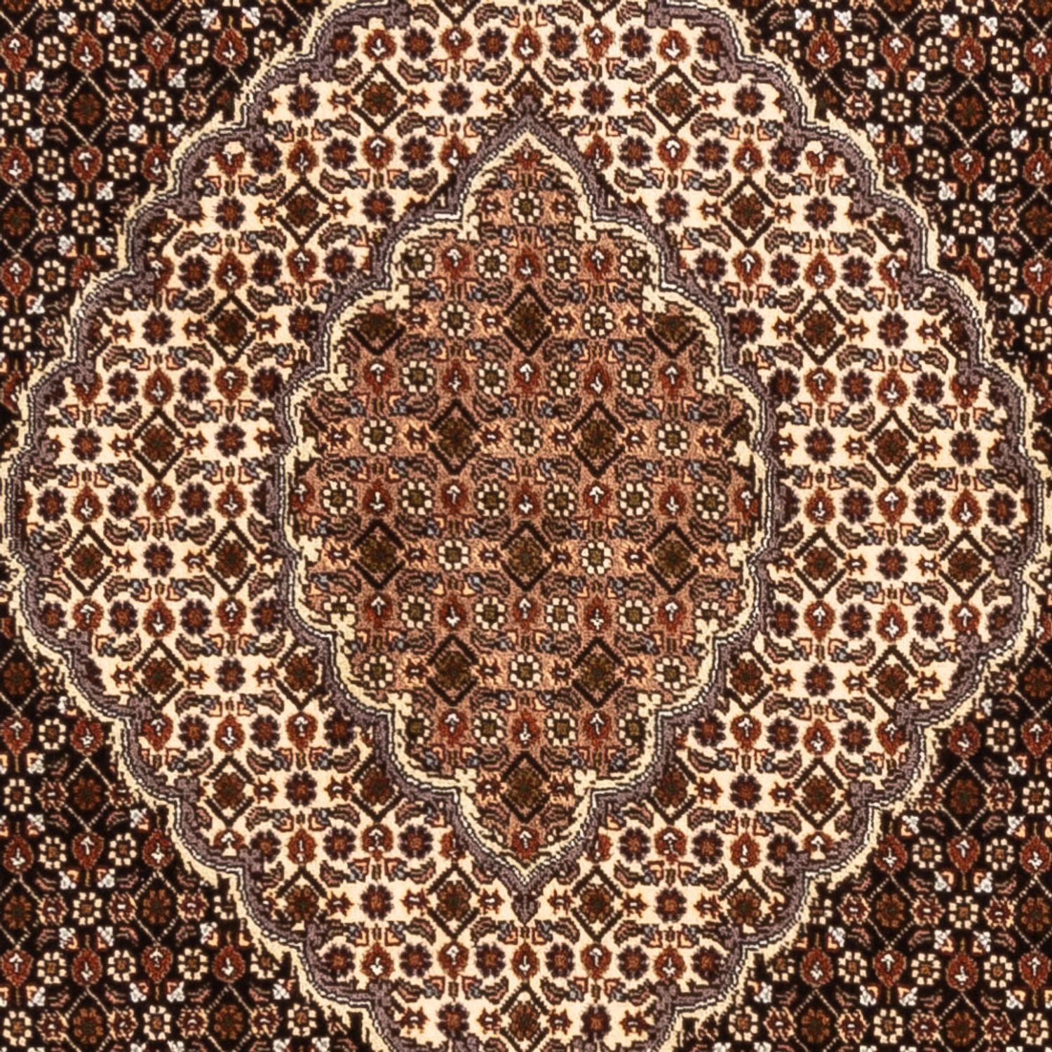Tapis persan - Tabriz - Royal carré  - 203 x 198 cm - beige foncé