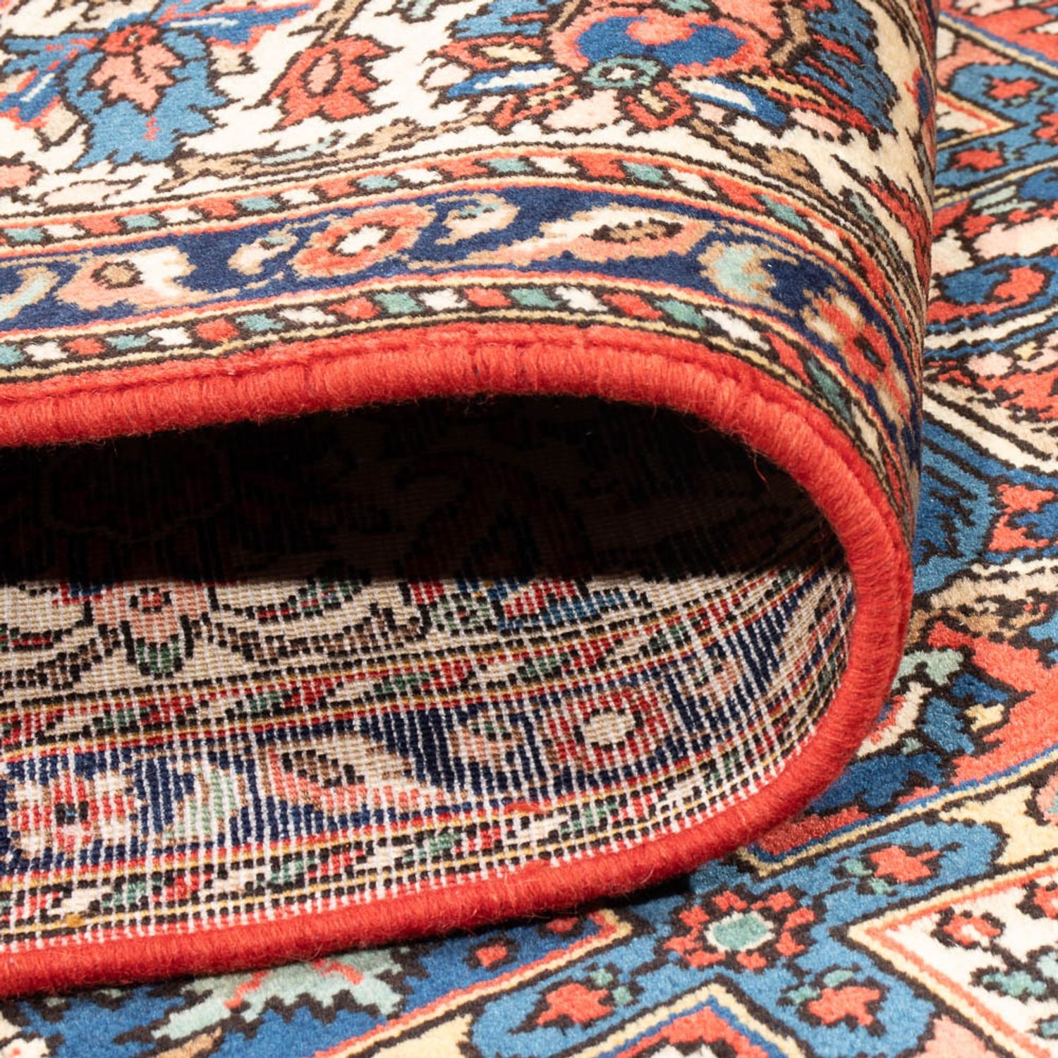 Tapis persan - Nomadic - 300 x 210 cm - bleu foncé