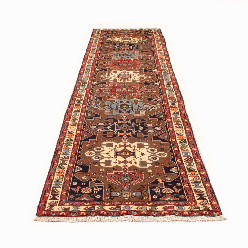 Tapis de couloir Tapis persan - Nomadic - 370 x 93 cm - bleu foncé