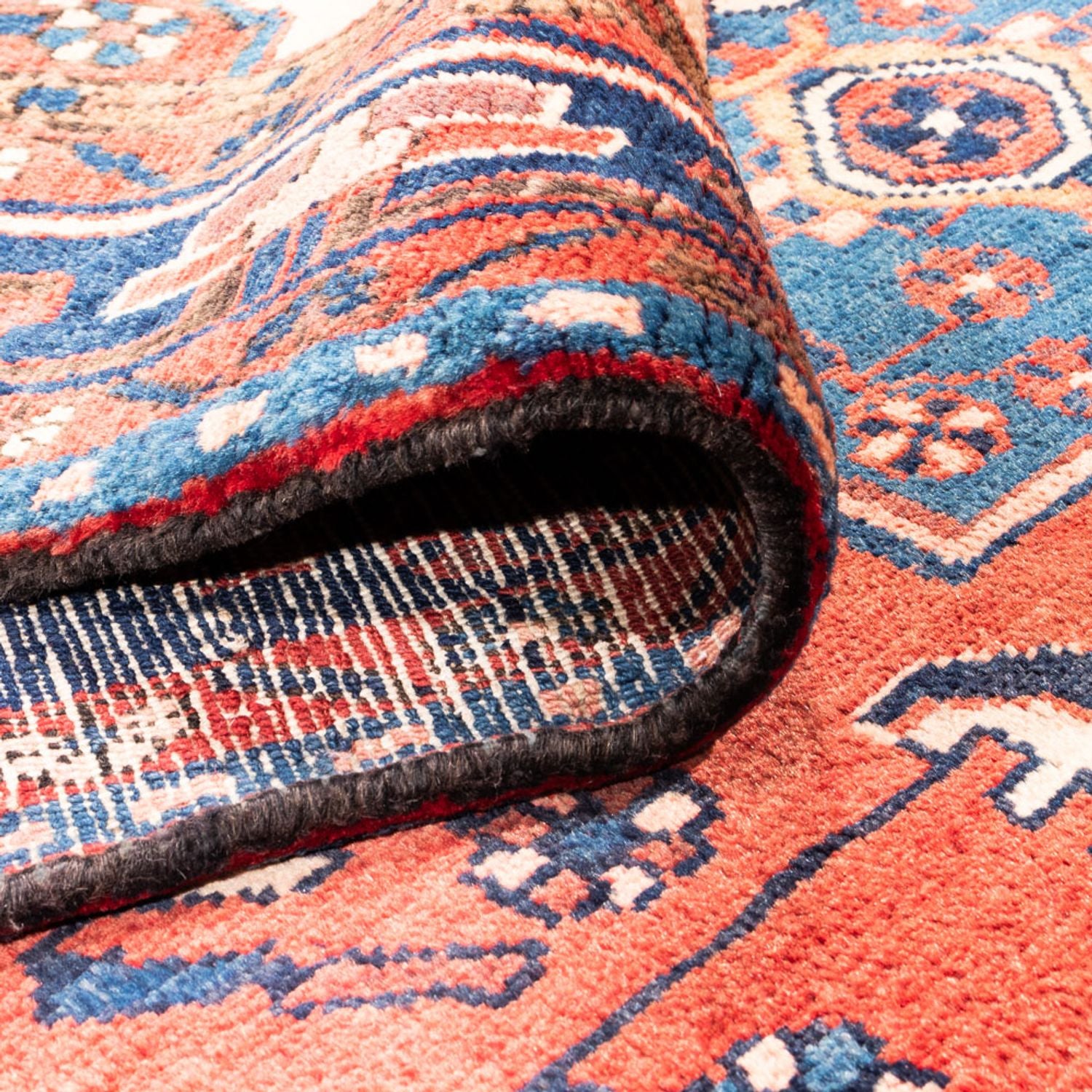 Tapis persan - Nomadic - 325 x 175 cm - bleu foncé