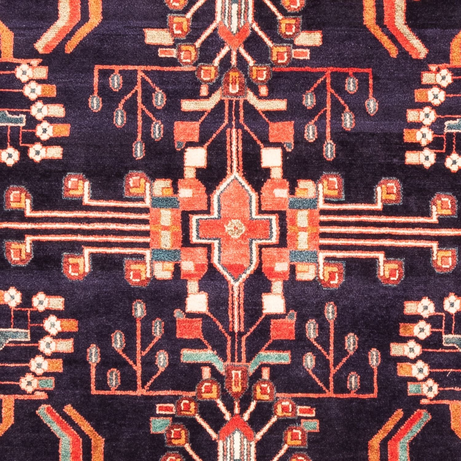 Tapis persan - Nomadic - 290 x 160 cm - bleu foncé