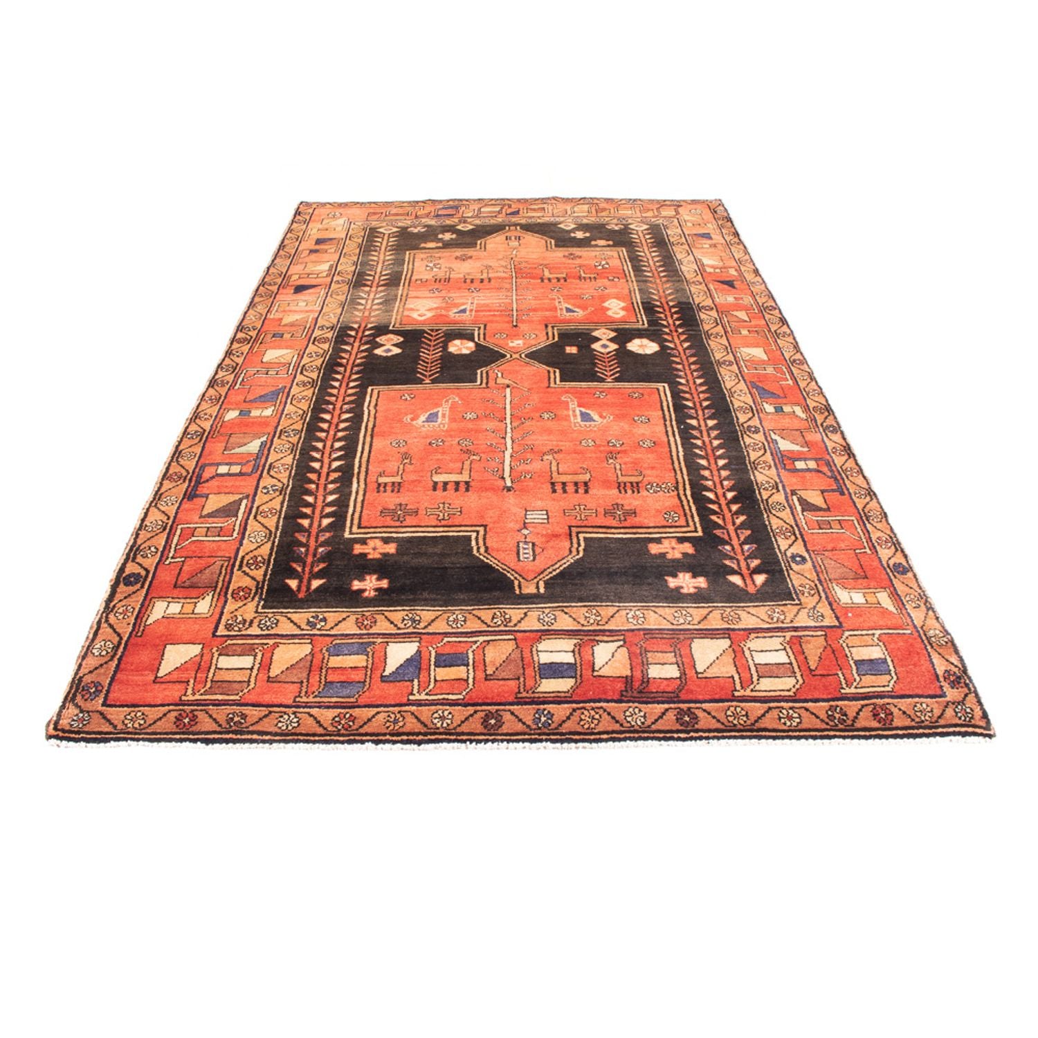 Tapis persan - Nomadic - 284 x 163 cm - orange