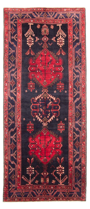Tapis de couloir Tapis persan - Nomadic - 290 x 134 cm - bleu foncé