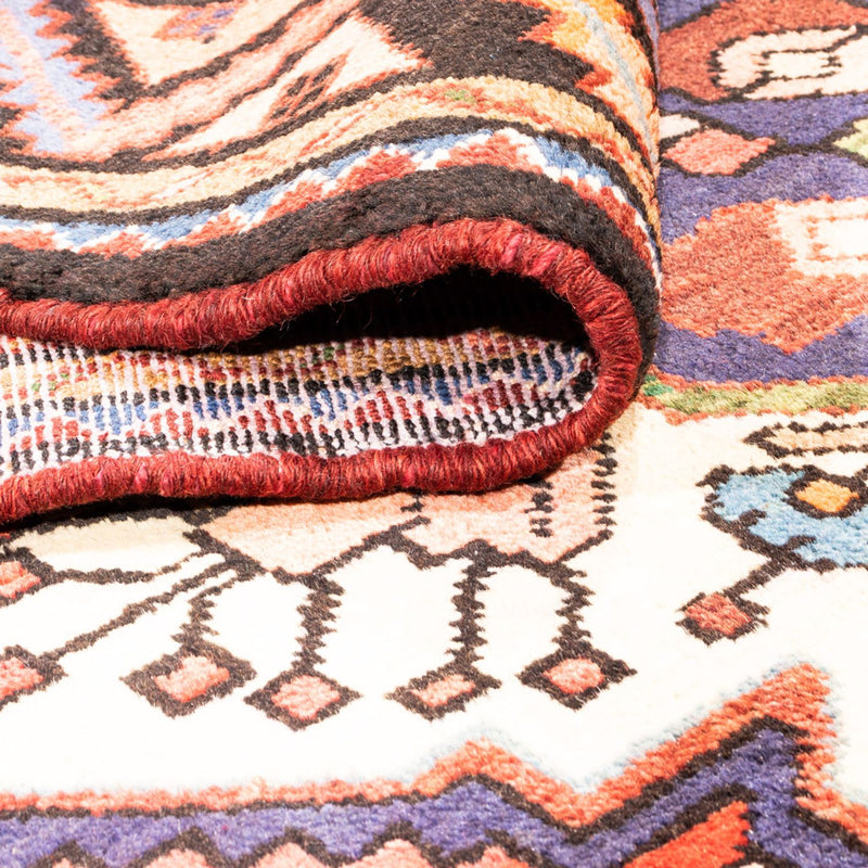 Tapis de couloir Tapis persan - Nomadic - 350 x 158 cm - rouge
