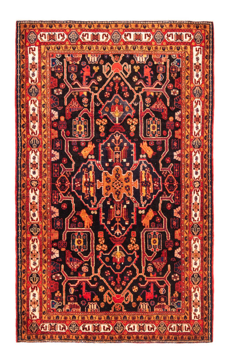 Tapis persan - Nomadic - 280 x 172 cm - bleu foncé