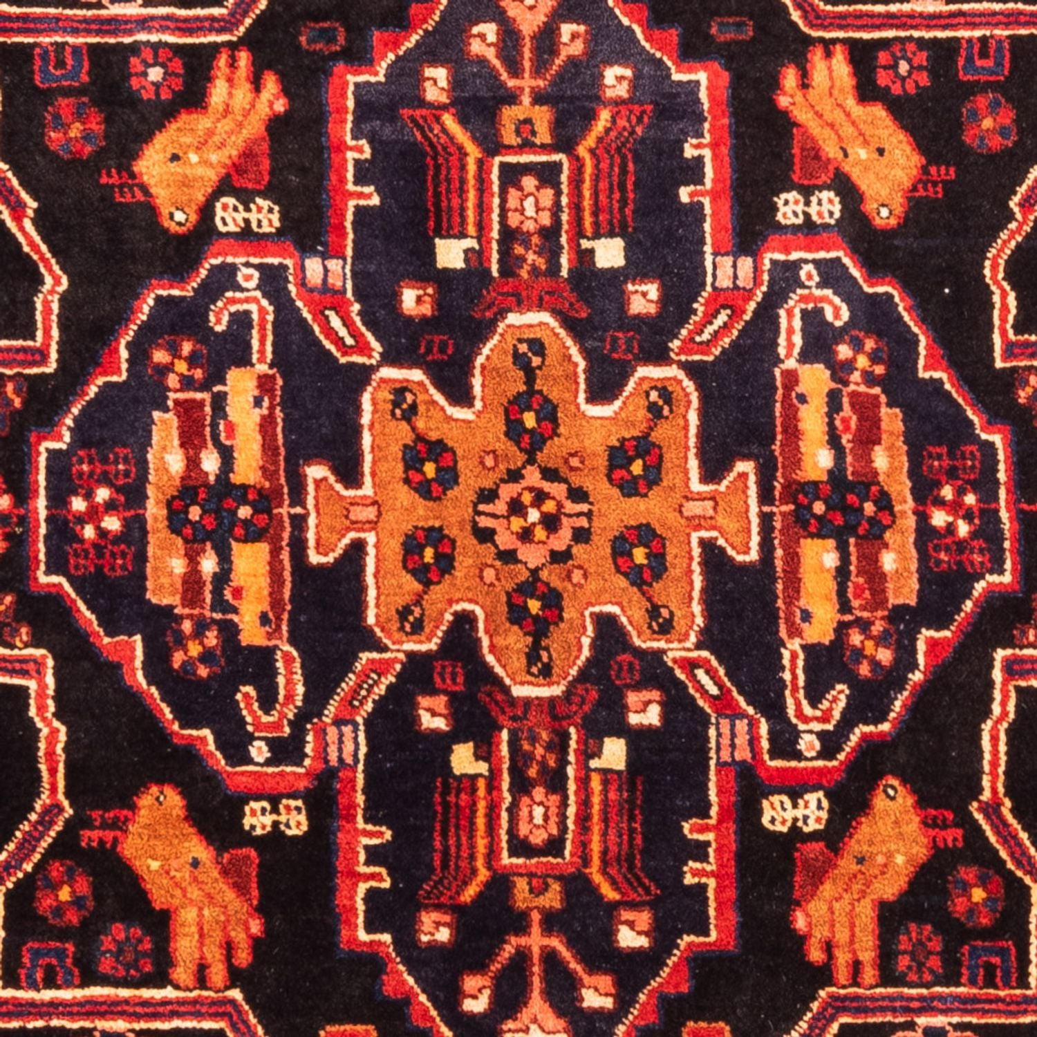 Tapis persan - Nomadic - 280 x 172 cm - bleu foncé