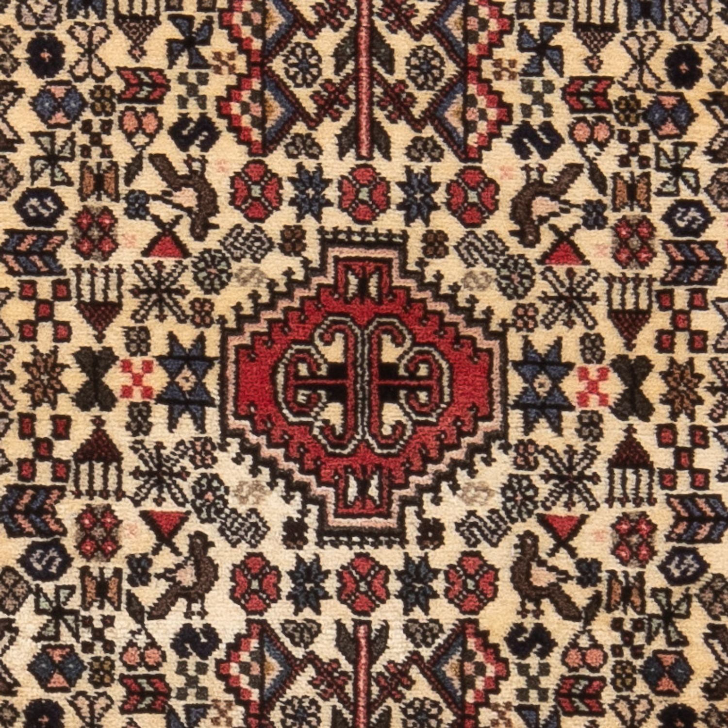 Tapis persan - Nomadic - 150 x 67 cm - crème